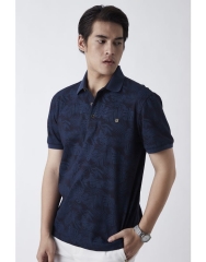 Tropical Print Polo Shirt (Slim fit)